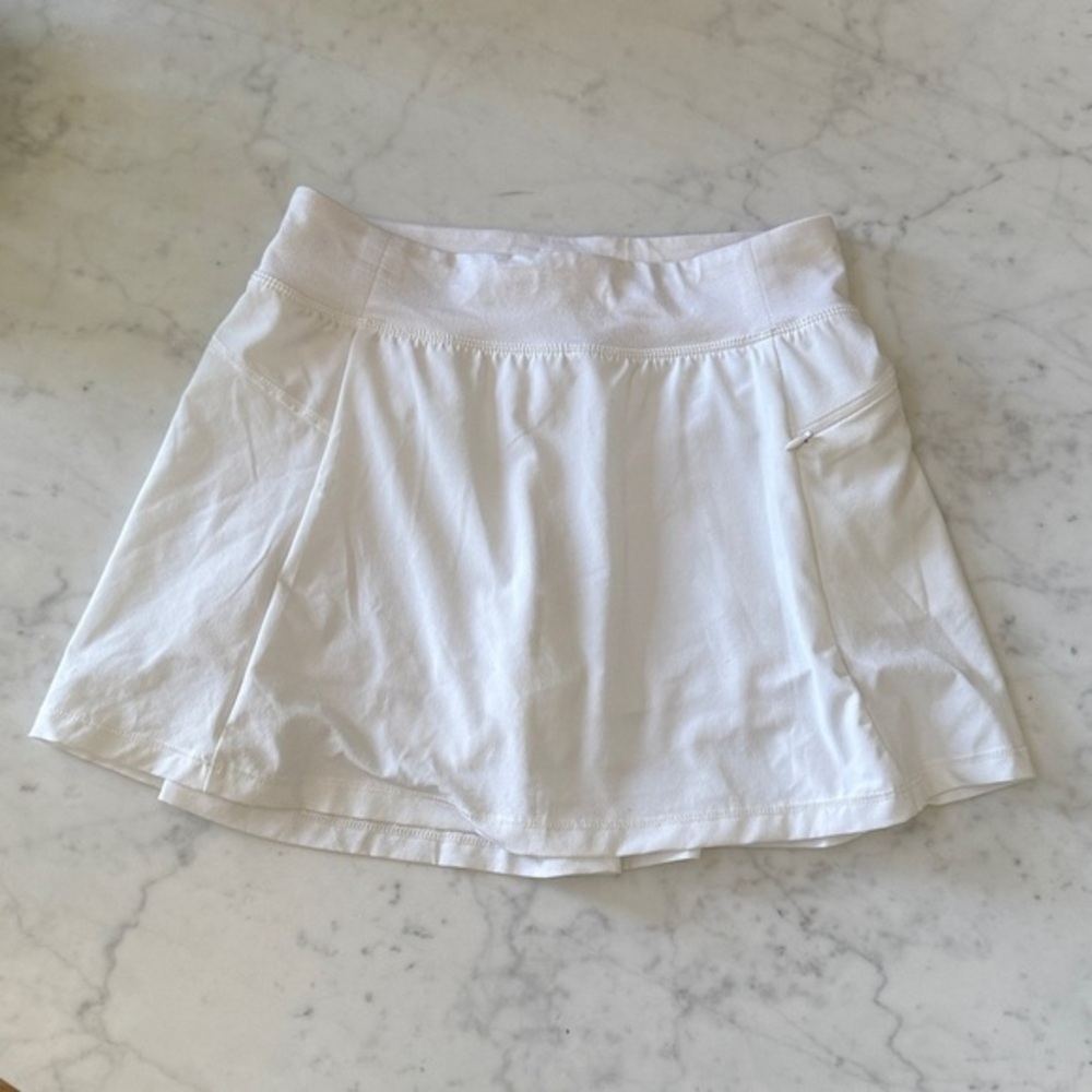 All In Motion Girls White Athletic Skort Skirt Large 10 12 Tennis